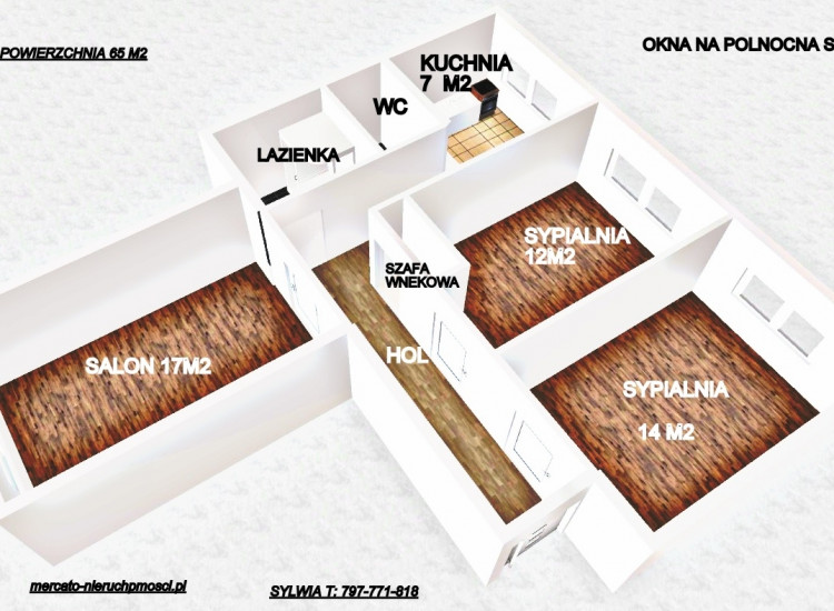 SPRZEDAŻ MIESZKANIA 3 POKOJE 65 M2 WARSZAWA - MURANÓW Warszawa