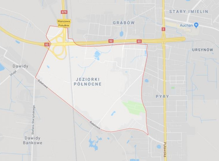 Działka Warszawa Ursynów, Jeziorki Warszawa