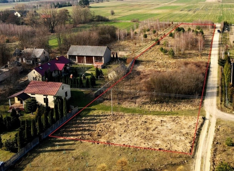 Działka Justynów gmina Aleksandrów koło Sulejowa Piotrków Trybunalski