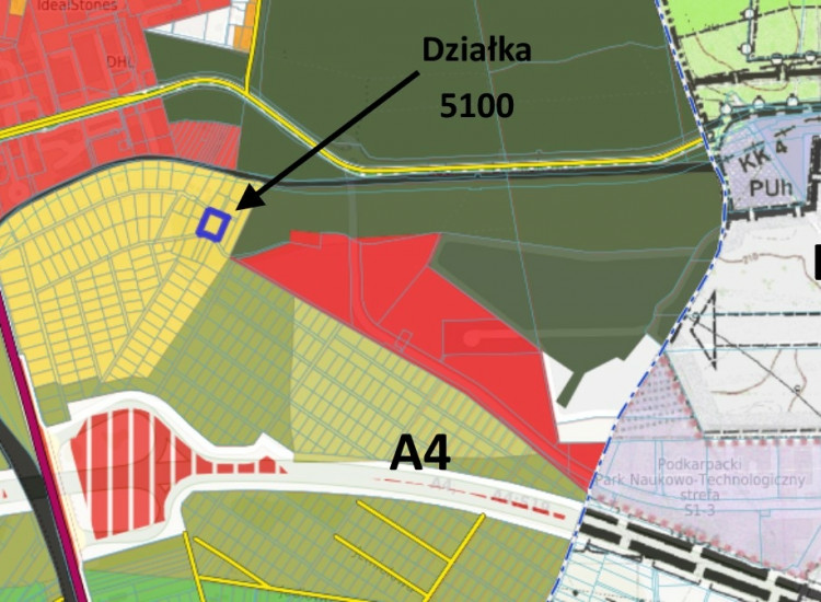Rudna Mała, Rzeszów - 24 ar - Droga asfaltowa z 2 stron Rudna Mała