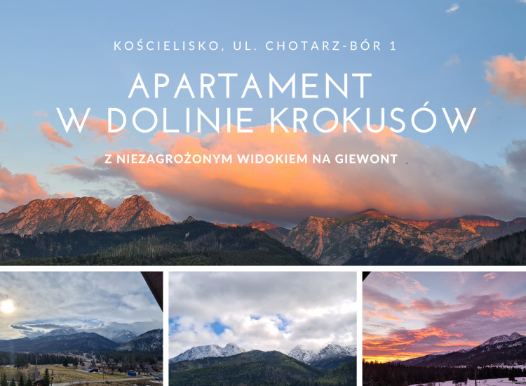 Apaprtament z widokiem na Giewont Kościelisko