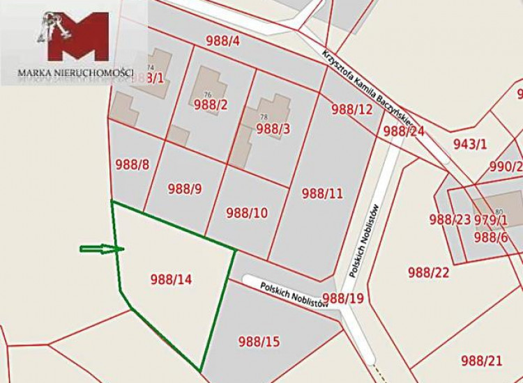 Działka Kędzierzyn-Koźle ul. Polskich Noblistów Kędzierzyn-Koźle