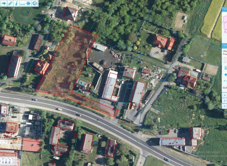 Mścice - działka przy drodze krajowej nr 11 Mścice