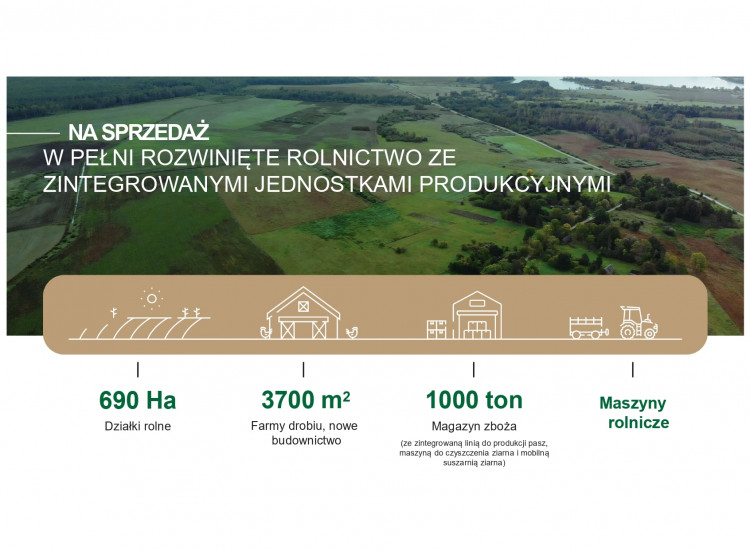 700 Ha Działki rolne i 3700 m2 Farmy drobiu (Litwa) Warszawa
