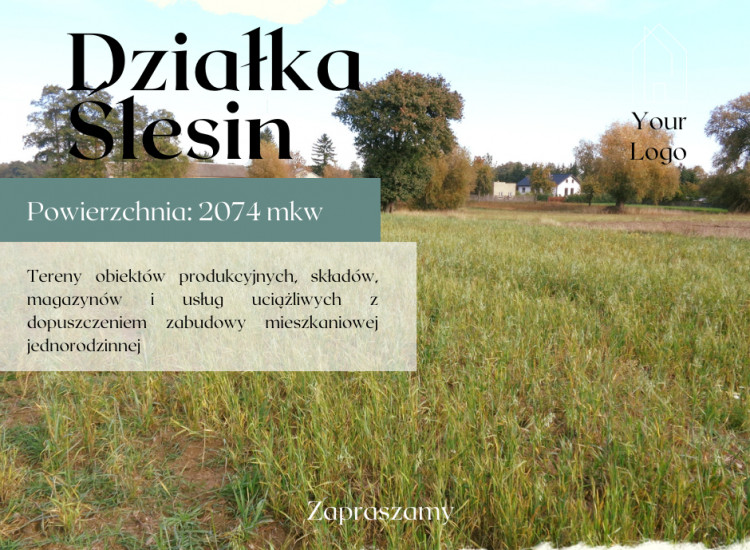 Ślesin – Sprzedam działkę budowlaną Ślesin