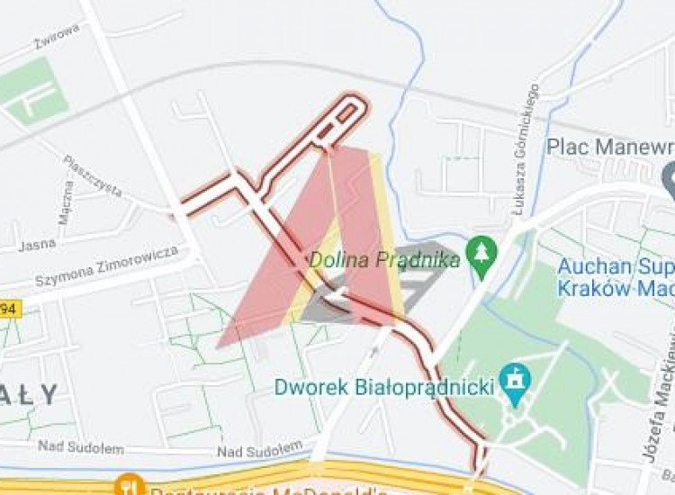 Działka Kraków Krowodrza, Prądnik Biały ul. Białoprądnicka Kraków