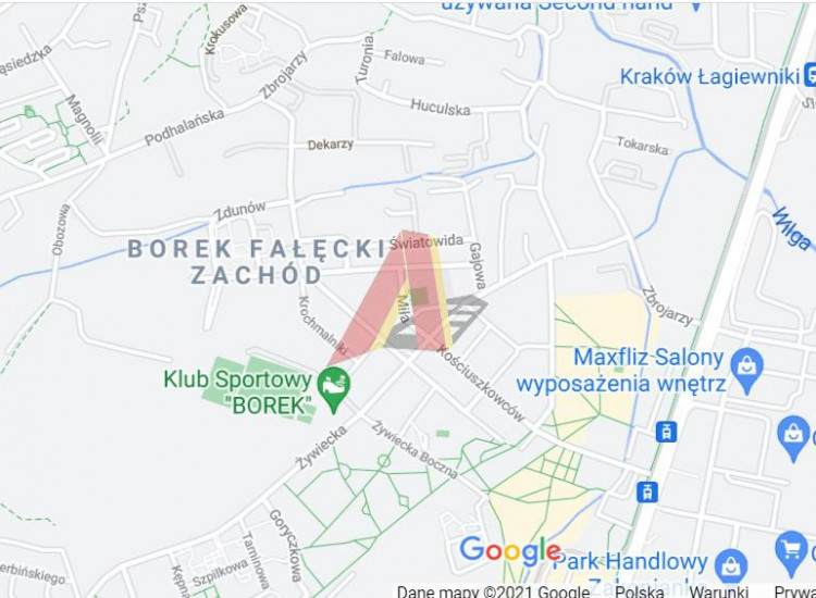 Działka Kraków Podgórze, Łagiewniki ul. Gajowa Kraków