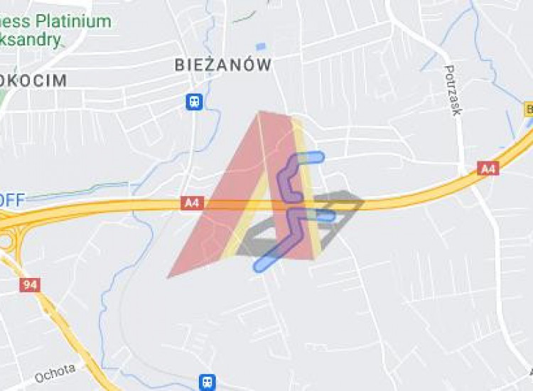 Działka Kraków Podgórze, Bieżanów ul. Pod Pomnikiem Kraków