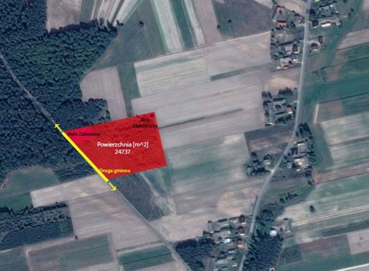 DUŻA DZIAŁKA INWESTYCYJNA 2.4715ha Grabów Rycki