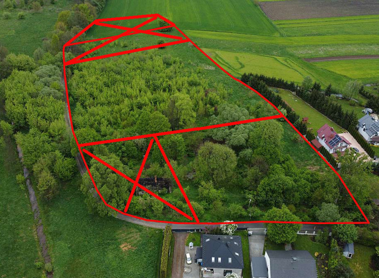 Sprzedam piękną działkę Budowlano - rolną 1/3 udziału około 58.4 ar, uzbrojona Wola Batorska Wola Batorska