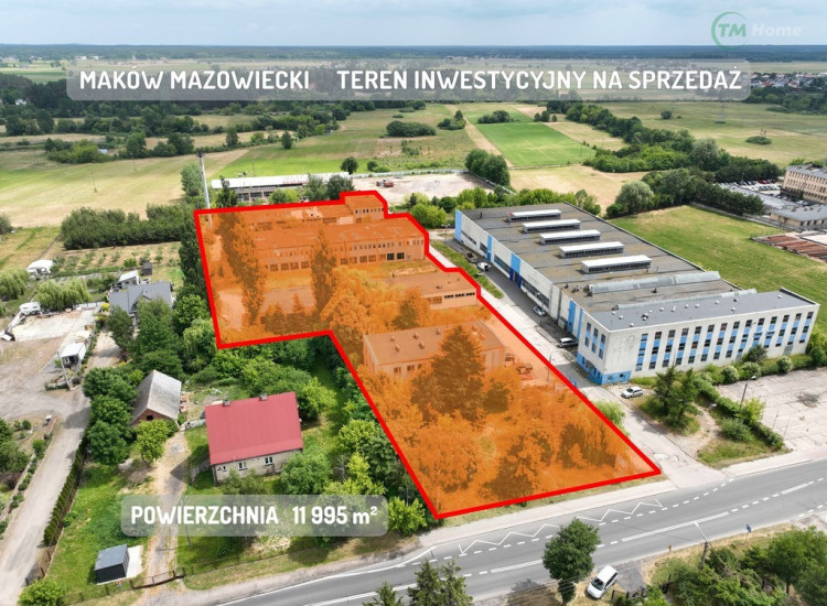 Biurowiec, Hale, Magazyny, Teren inwestycyjny. Maków Mazowiecki