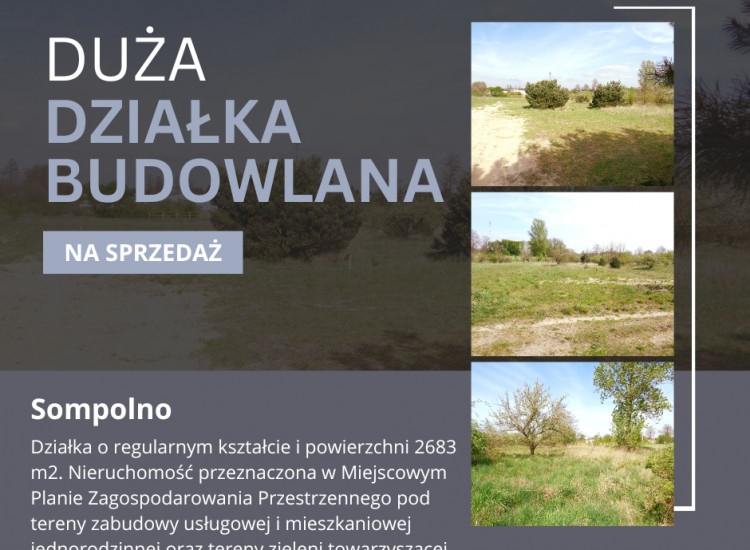 Sompolno – Duża Działka Budowlana Sompolno