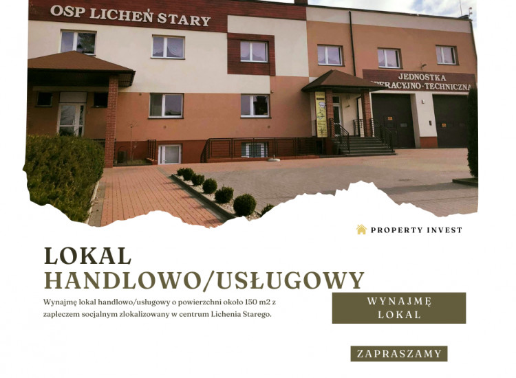 Lokal Handlowo/Usługowy w Licheniu Starym Licheń Stary