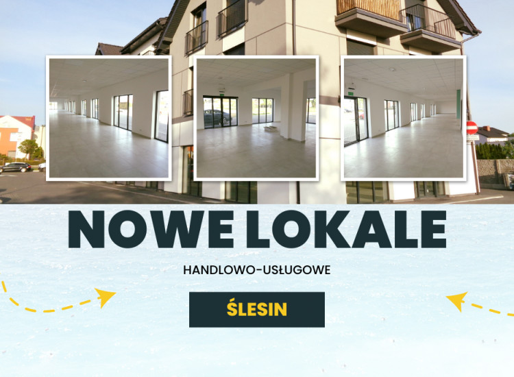 ŚLESIN – NOWE LOKALE HANDLOWO-USŁUGOWE Ślesin