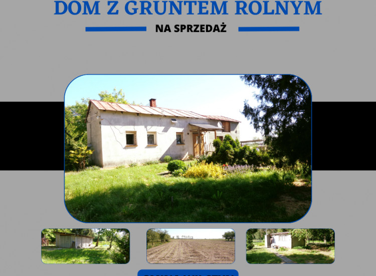 Gmina Wilczyn – Dom z gruntem rolnym 1,74 ha Wilczyn