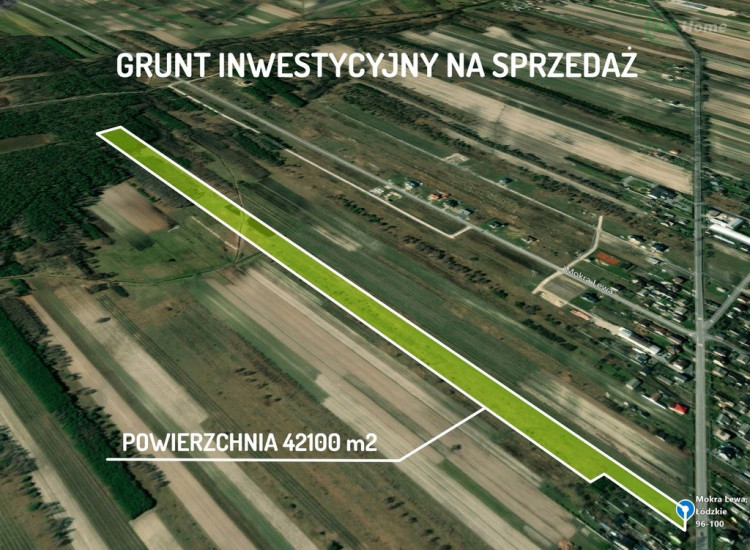 Mokra Lewa działka w części budowlana. Mokra Lewa