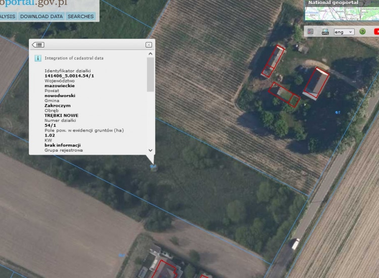 Działka rolna 1.2ha Trębki Nowe