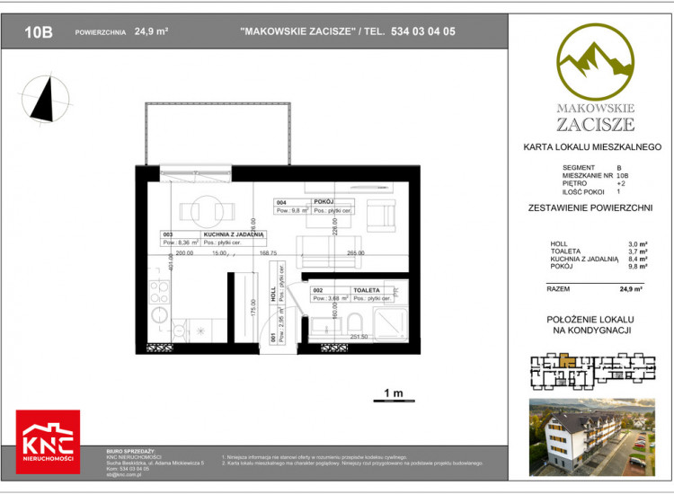 Makowskie Zacisze - apartament 10B, pow. 24,9 m2 Maków Podhalański