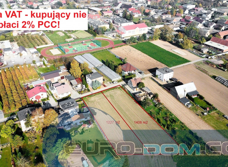 DZIAŁKI NA SPRZEDAŻ | JERKA - GMINA KRZYWIŃ | DWA ROZMIARY: 1227 m2 i 1408 m2 Jerka