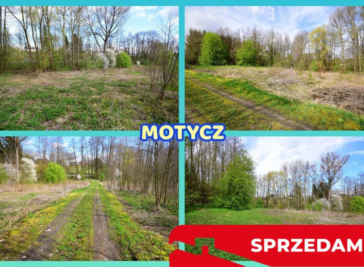 Działka o pow. 3115 m², blisko szkoła, MPK. Motycz