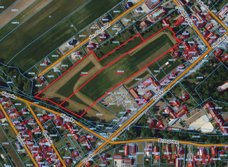 sprzedaż działka inwest. 2.1ha Zawada 3km.od Opola Zawada