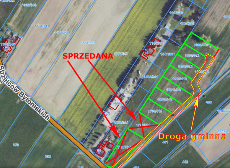 Działka budowlana-sprzedaż 8,38 ar Dobrzeń Wielki Dobrzeń Wielki