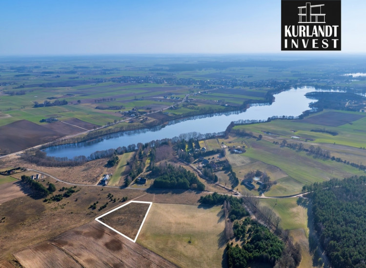 Działka 5941 m² WZ na 3 domy jezioro 350m Wełpin