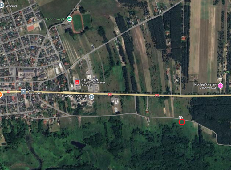 Sprzedam działkę rolną w Golina-Kolonia 1319 m2 Golina-Kolonia