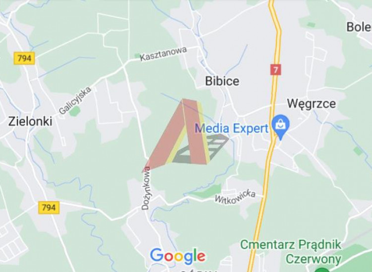 Działka Kraków Krowodrza, Witkowice ul. Dożynkowa Kraków