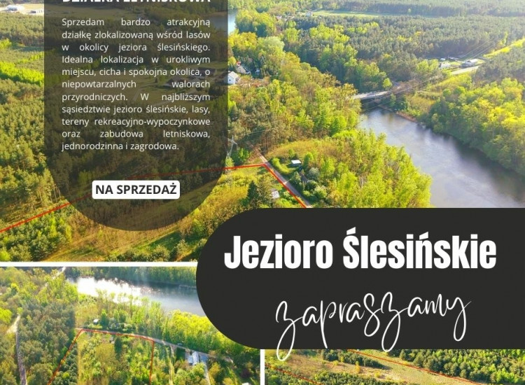 Działka Nad Jeziorem Ślesińskim Żółwieniec