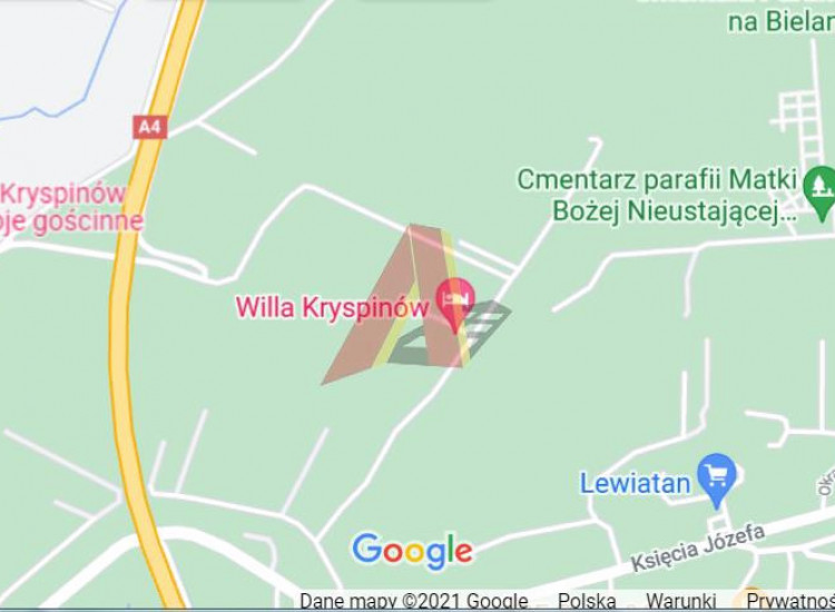 Działka Kryspinów ul. Księcia Józefa Kryspinów