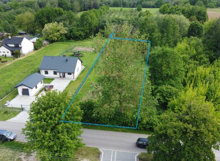 Działka budowlana 2000 m2 w Bronowicach gm. Puławy Bronowice