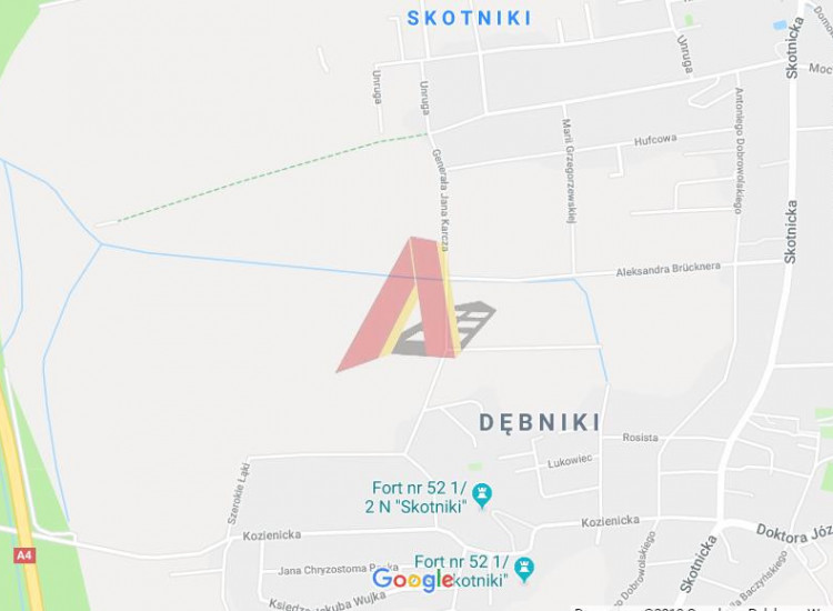 Działka Kraków Podgórze, Skotniki ul. Jana Karcza Kraków