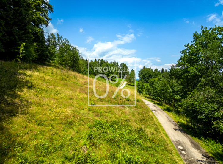 Działka rekreacyjna przy lesie, 3571 m2, cisza! Sucha Beskidzka