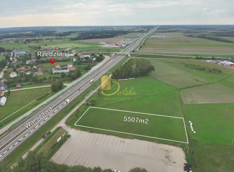 Działka inwestycyjna przy trasie S8 Rzędziany