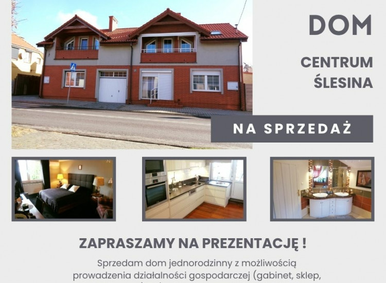 Wysokiej jakości dom w centrum Ślesina Ślesin