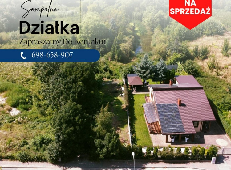 Sompolno - Działka w sąsiedztwie centrum Sompolno