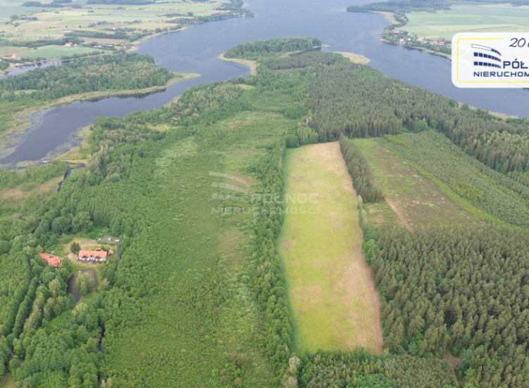 Działka w otulinie lasu niedaleko jeziora Makosiej Makosieje