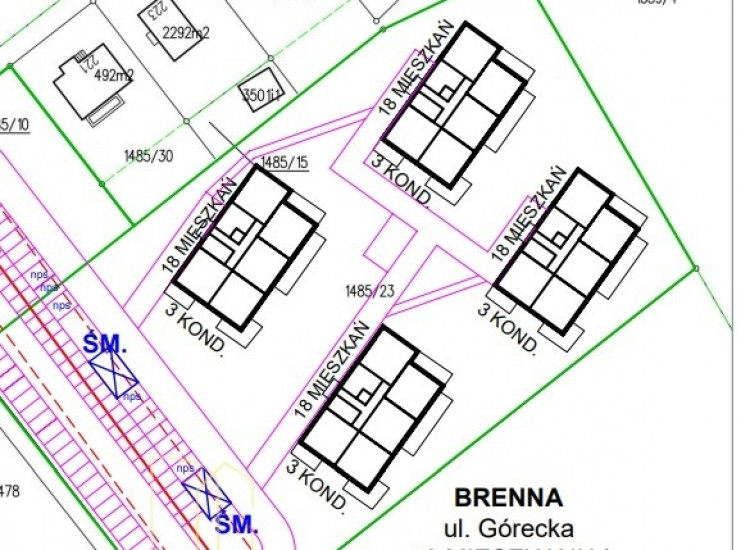 Koncepcja 72 mieszkań / apartamentów w Brennej – sprzedaż działki lub propozycja współpracy Brenna