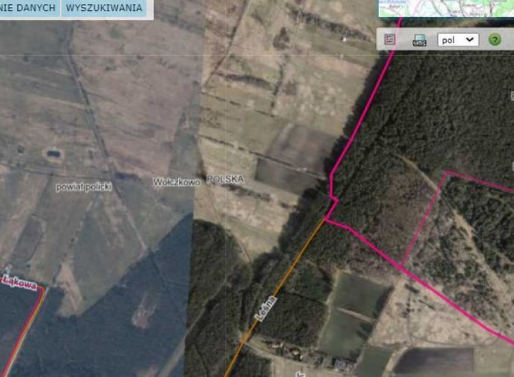 Działka w Wołczkowie 1.3393 ha w rej. lasu. Wołczkowo