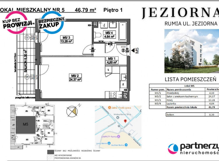 Mieszkanie Rumia rynek pierwotny ul. Jeziorna Rumia