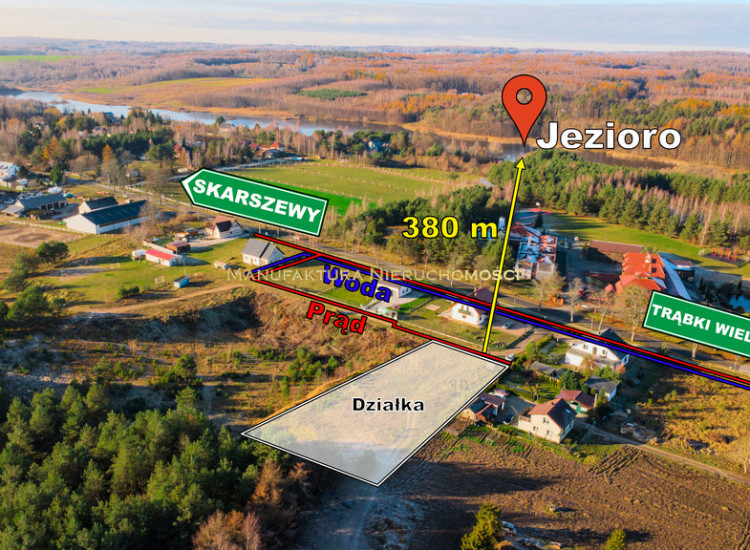 Wyjątkowa działka budowlana. Las i jezioro. Postołowo