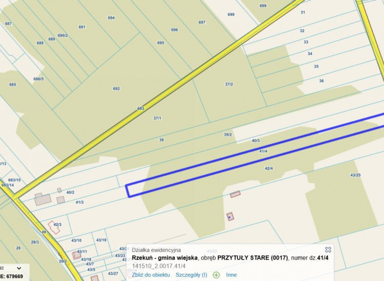 Działka Przytuły Stare Przytuły Stare