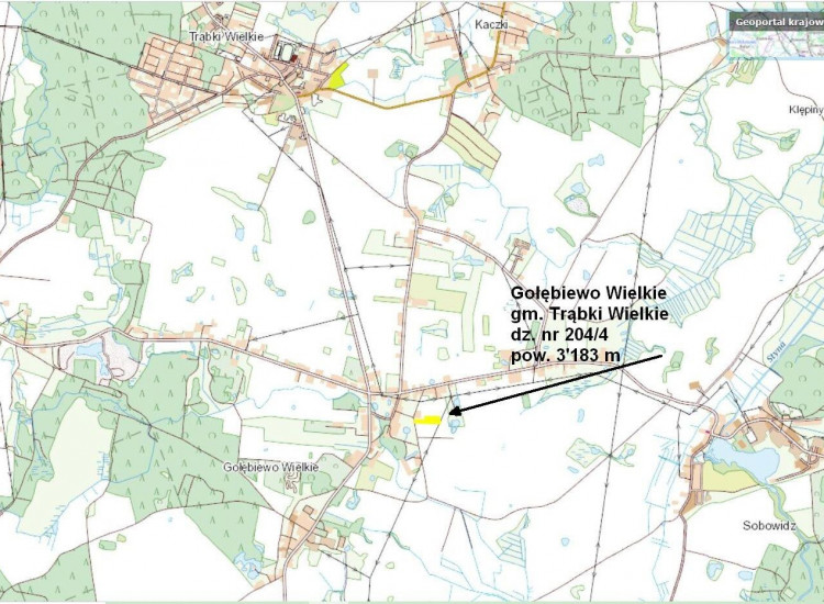 Działka Gołębiewo Wielkie Gołębiewo Wielkie
