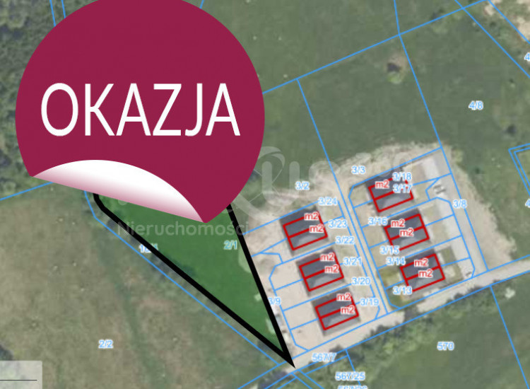 DZIAŁKA INWESTYCYJNA 4500 m²-SOSNÓWKA k. KAPRACZA Sosnówka
