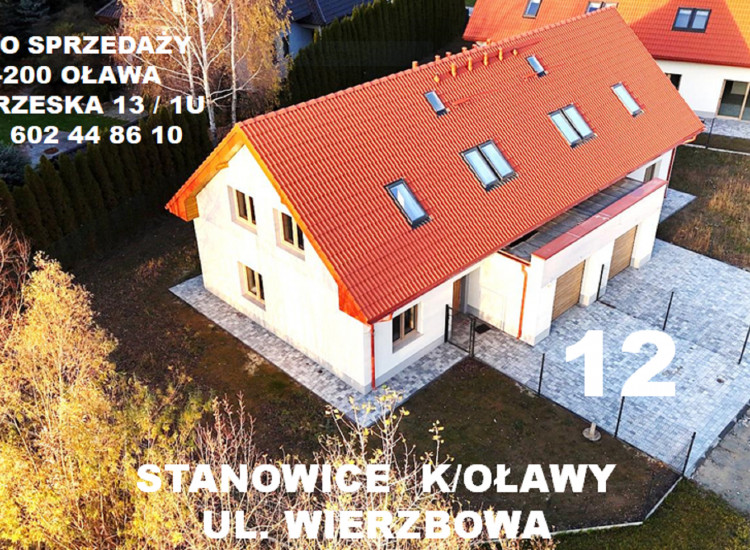 Sprzedam nowe mieszkanie 4 pokojowe z ogródkiem w dwulokalowym budynku mieszkalnym Oława
