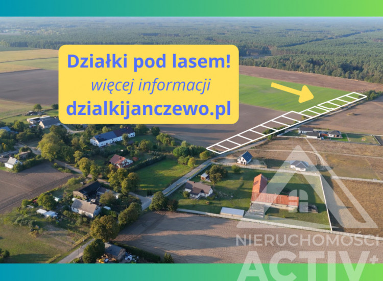 Janczewo działka budowlana, las, jezioro 79 zł/m2 Janczewo