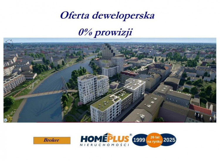 0%, gotowa inwestycja deweloperska nad Brdą Bydgoszcz