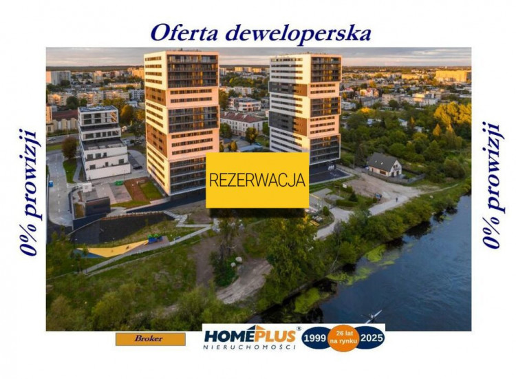 0%, deweloperskie apartamenty nad Brdą Bydgoszcz