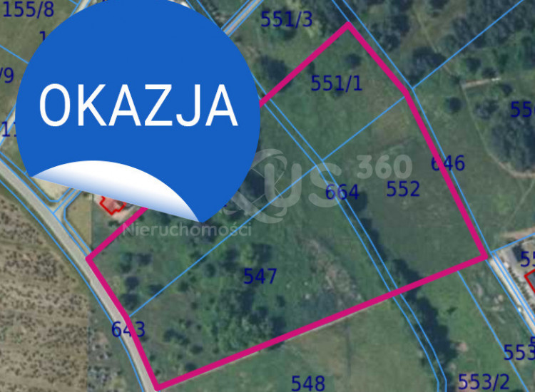 Zawonia – działki pod dewelopera | 1,88 ha Zawonia